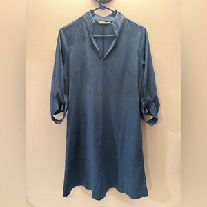Soft Surroundings Navy V-Neck dress